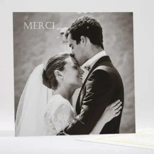 Remerciements mariage Chic & sobre*Faire-part Elégant Hot