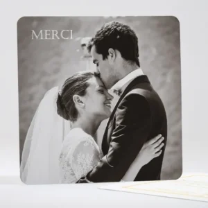 Remerciements mariage Chic & sobre*Faire-part Elégant Hot
