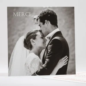Remerciements mariage Chic & sobre*Faire-part Elégant Hot