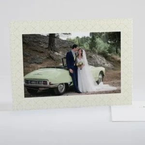Remerciements mariage Classique scandinave*Faire-part Elégant Best
