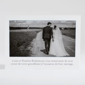 Remerciements mariage Coeur origami*Faire-part Elégant Sale
