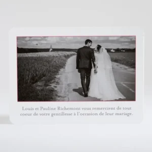 Remerciements mariage Coeur origami*Faire-part Elégant Sale
