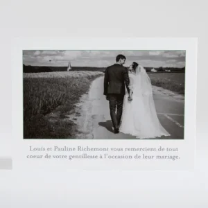 Remerciements mariage Coeur origami*Faire-part Elégant Sale