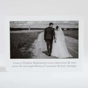Remerciements mariage Coeur origami*Faire-part Elégant Sale