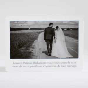 Remerciements mariage Coeur origami*Faire-part Elégant Sale