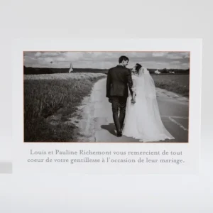 Remerciements mariage Coeur origami*Faire-part Elégant Sale
