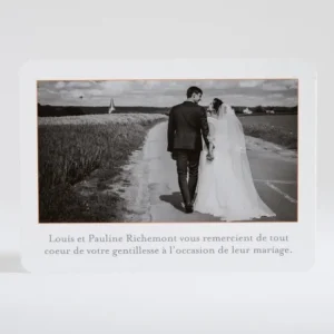 Remerciements mariage Coeur origami*Faire-part Elégant Sale