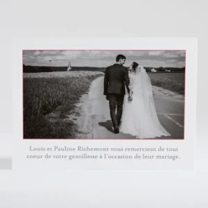 Remerciements mariage Coeur origami*Faire-part Elégant Sale