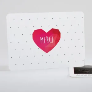 Remerciements mariage Coeur origami*Faire-part Elégant Sale