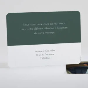 Remerciements mariage Colore*Faire-part Elégant Discount