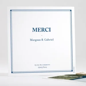 Remerciements mariage Contemporain*Faire-part Elégant Clearance