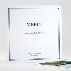 Remerciements mariage Contemporain*Faire-part Elégant Clearance