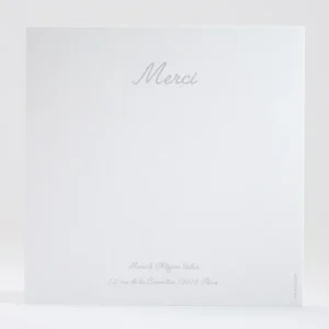 Remerciements mariage Couronne de feuilles*Faire-part Elégant New