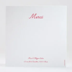 Remerciements mariage Couronne de feuilles*Faire-part Elégant New