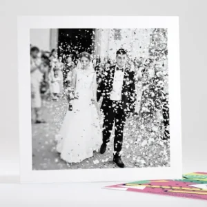 Remerciements mariage Eightees*Faire-part Elégant Online