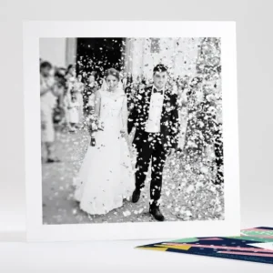 Remerciements mariage Eightees*Faire-part Elégant Online