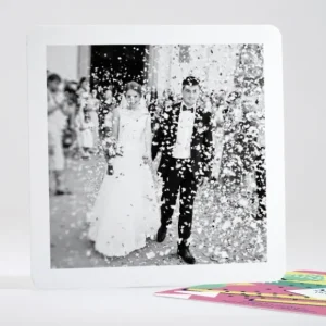 Remerciements mariage Eightees*Faire-part Elégant Online