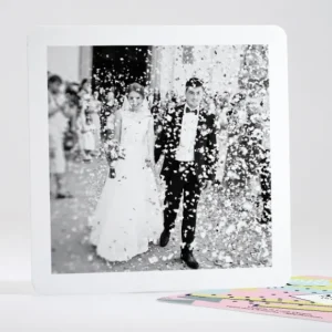 Remerciements mariage Eightees*Faire-part Elégant Online