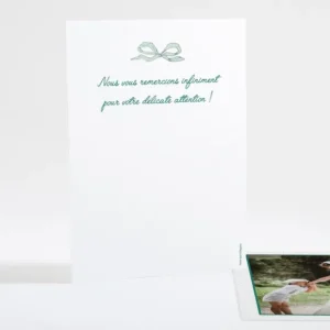 Remerciements mariage Elegant medaillon drape*Faire-part Elégant Online