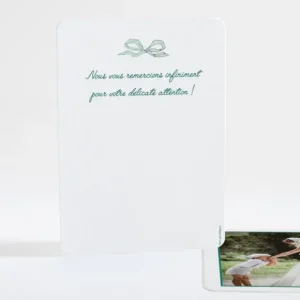 Remerciements mariage Elegant medaillon drape*Faire-part Elégant Online
