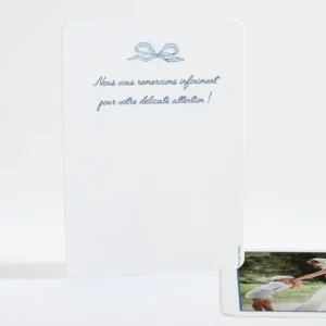 Remerciements mariage Elegant medaillon drape*Faire-part Elégant Online