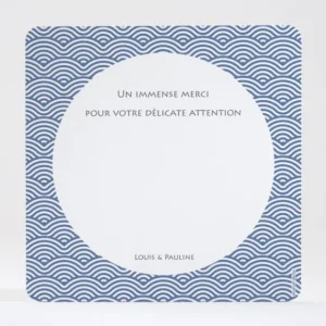 Remerciements mariage Elegance scandinave*Faire-part Elégant Discount