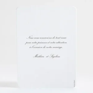 Remerciements mariage Elegant lys couronne*Faire-part Elégant Hot