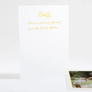 Remerciements mariage Elegant medaillon drape*Faire-part Elégant Online