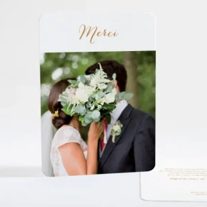 Remerciements mariage Elegance*Faire-part Elégant Outlet