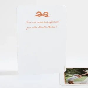 Remerciements mariage Elegant medaillon drape*Faire-part Elégant Online