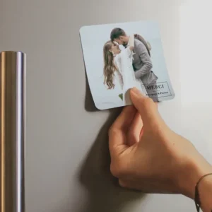 Remerciements mariage En plein coeur Magnet*Faire-part Elégant Fashion