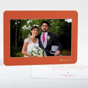 Remerciements mariage Etoile doree paysage*Faire-part Elégant New