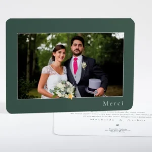 Remerciements mariage Etoile doree paysage*Faire-part Elégant New
