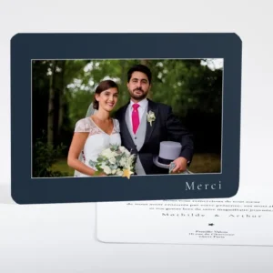 Remerciements mariage Etoile doree paysage*Faire-part Elégant New