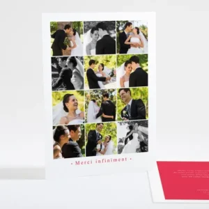 Remerciements mariage Galerie*Faire-part Elégant Sale
