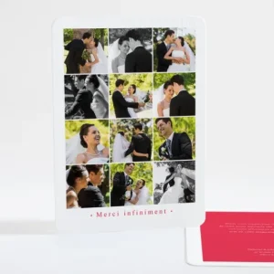 Remerciements mariage Galerie*Faire-part Elégant Sale