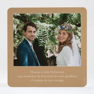 Remerciements mariage Gazouillis*Faire-part Elégant New