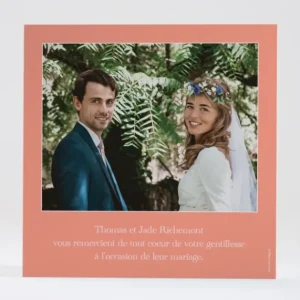 Remerciements mariage Gazouillis*Faire-part Elégant New