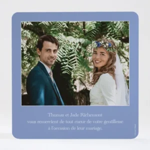 Remerciements mariage Gazouillis*Faire-part Elégant New