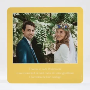 Remerciements mariage Gazouillis*Faire-part Elégant New