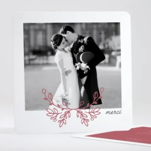 Remerciements mariage Graminees*Faire-part Elégant New