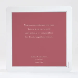 Remerciements mariage Graminees*Faire-part Elégant New