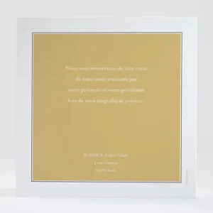 Remerciements mariage Graminees*Faire-part Elégant New