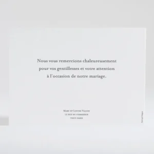 Remerciements mariage Gypsophile*Faire-part Elégant Sale