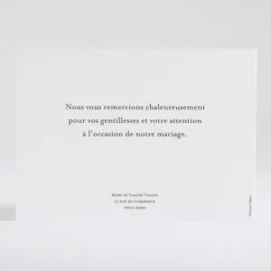 Remerciements mariage Gypsophile*Faire-part Elégant Sale