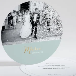 Remerciements mariage Infini*Faire-part Elégant Online