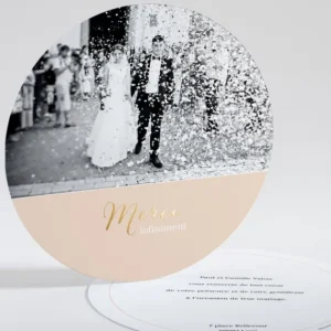 Remerciements mariage Infini*Faire-part Elégant Online