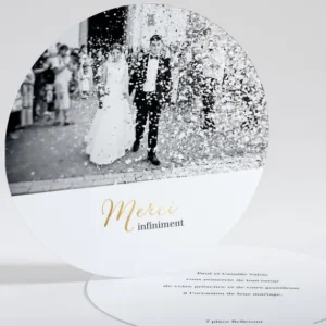 Remerciements mariage Infini*Faire-part Elégant Online