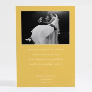 Remerciements mariage Initiale bouquet*Faire-part Elégant Outlet