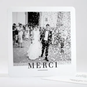 Remerciements mariage Innocence*Faire-part Elégant Online